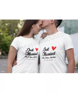 T-shirt couple lendemain mariage