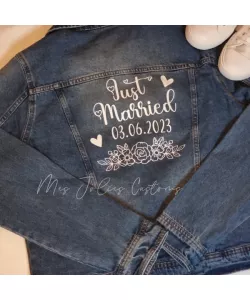 Personnalisation dos veste en jean