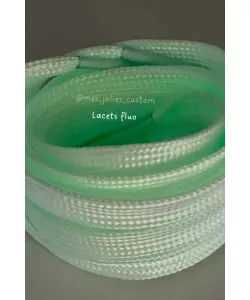 Lacets classiques phosphorescents 120cm taille standard pour les baskets