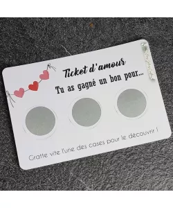 Cartes à gratter totalement personnalisable pour vos annonces