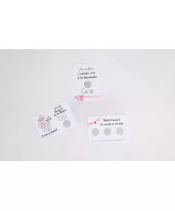 Cartes à gratter totalement personnalisable pour vos annonces