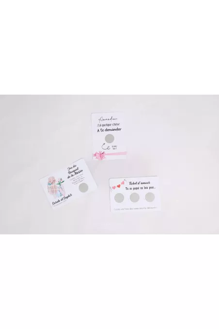 Cartes à gratter totalement personnalisable pour vos annonces