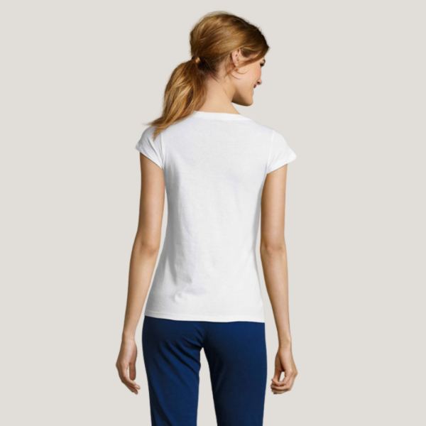 T-shirt femme col v à personnaliser 02
